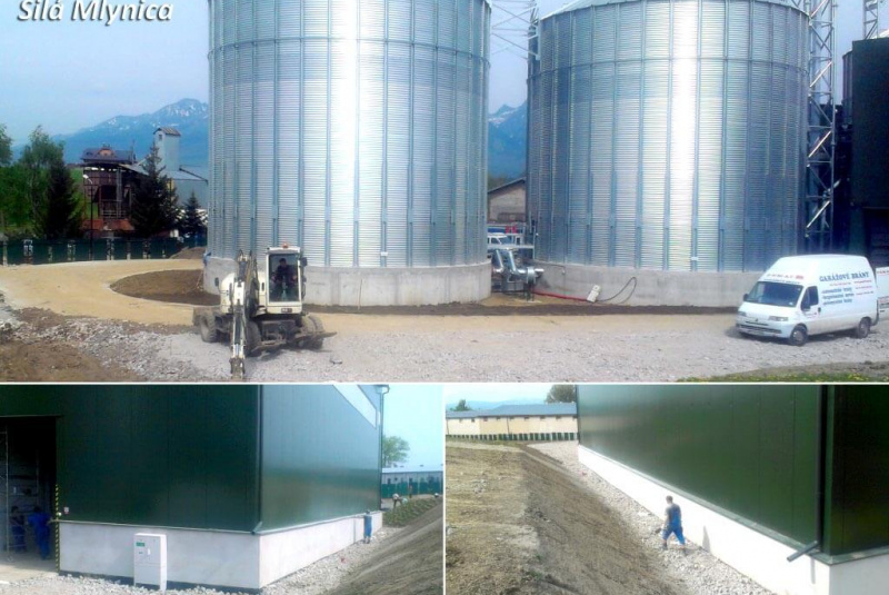 Sila_Mlynica1 Veľkokapacitné silá na skladovanie obilovín / Sladovňa Mlynica Veľkokapacitné silá na skladovanie obilovín / Sladovňa Mlynica